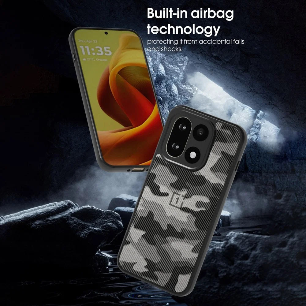 IBMRS For OnePlus 15 5G Case Soft TPU Frame Hard PC Back Anti-Fall Phone Cover -  Artistic Camouflage - 3