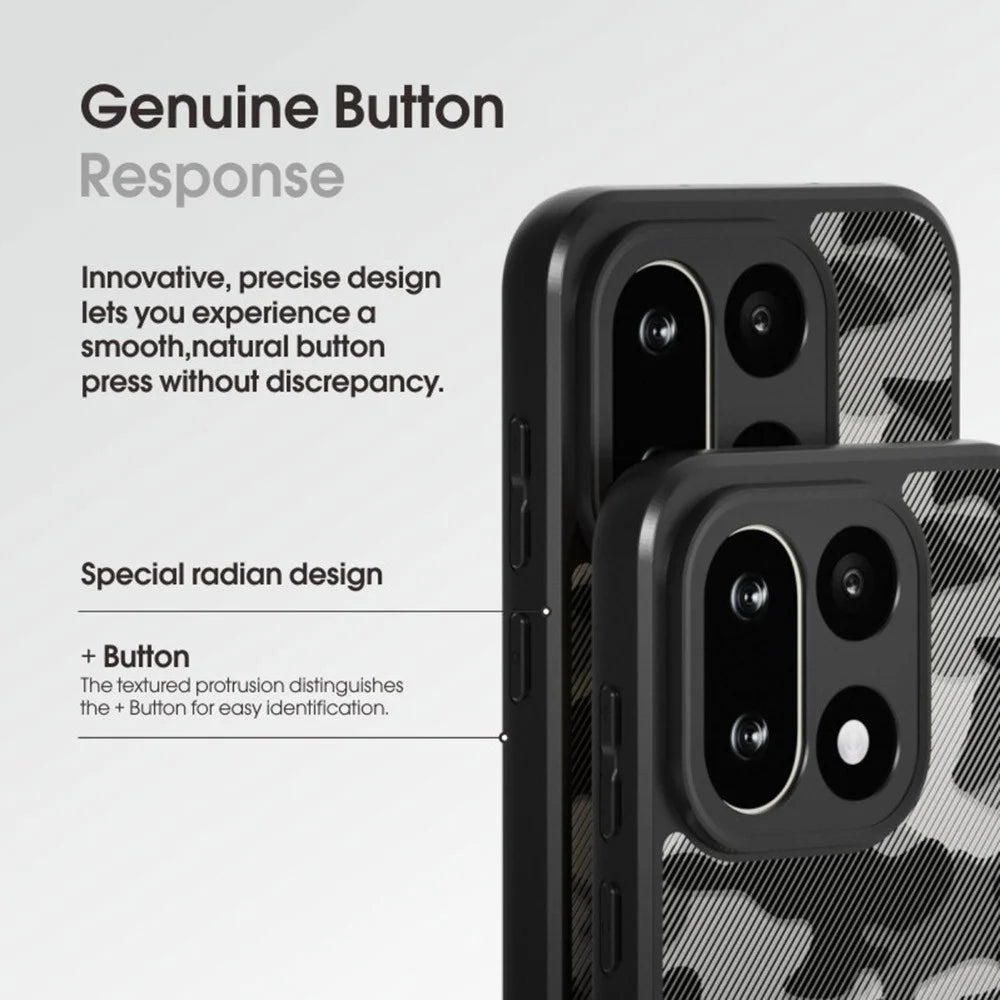 IBMRS For OnePlus 15 5G Case Soft TPU Frame Hard PC Back Anti-Fall Phone Cover -  Artistic Camouflage - 6