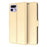 For Realme 16 Pro+ 5G Case Shockproof TPU Inner Shell Leather Phone Cover Card Slot - Gold - 1