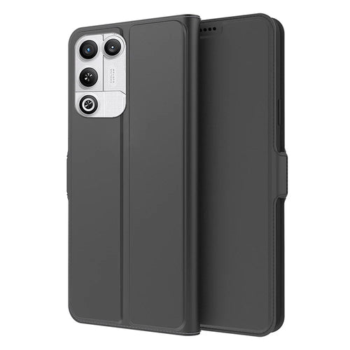 For ZTE nubia RedMagic 11 Air 5G Case Shockproof TPU Inner Shell Leather Phone Cover Card Slot - Black - 1
