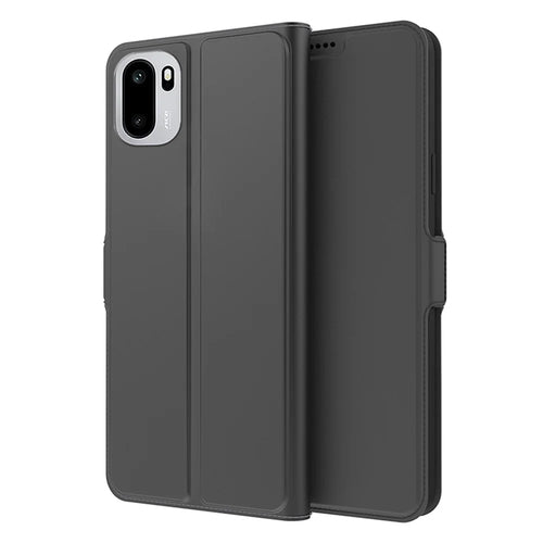 For OnePlus 15R 5G Case Shockproof TPU Inner Shell Leather Phone Cover Card Slot - Black - 1