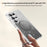 For Samsung Galaxy S26 Ultra Glitter Magnetic Case Crystal Clear PC TPU Shockproof Phone Cover - Black - 4