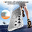For Samsung Galaxy S26 Ultra Glitter Magnetic Case Crystal Clear PC TPU Shockproof Phone Cover - Black - 5