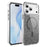 For iPhone 18 Pro / 17 Pro Glitter Magnetic Case Crystal Clear PC TPU Shockproof Phone Cover - Black - 1
