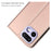 For Realme 16 Pro 5G Case PU Leather Phone Cover with Card Holder Stand - Rose Gold - 5