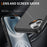 For iPhone 17 Magnetic Phone Case Carbon Fiber Texture PC TPU Back Cover - Black - 5