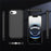 For iPhone 17e / 16e Magnetic Phone Case Carbon Fiber Texture PC TPU Back Cover - Black - 2