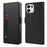 For OnePlus Turbo 6V 5G Case PU+TPU Magnetic Flip Phone Cover with Stand - Black - 1