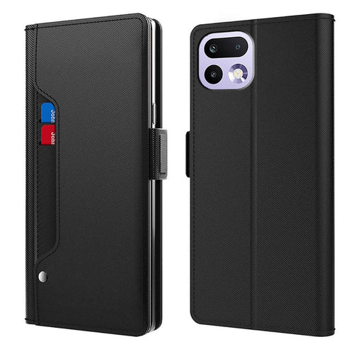 For Realme 16 Pro 5G Case PU+TPU Magnetic Flip Phone Cover with Stand - Black - 1