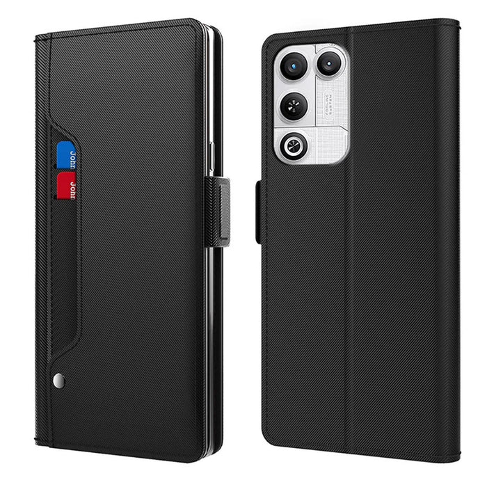 For ZTE nubia RedMagic 11 Air 5G Case PU+TPU Magnetic Flip Phone Cover with Stand - Black - 1