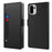For OnePlus 15R 5G Case PU+TPU Magnetic Flip Phone Cover with Stand - Black - 1