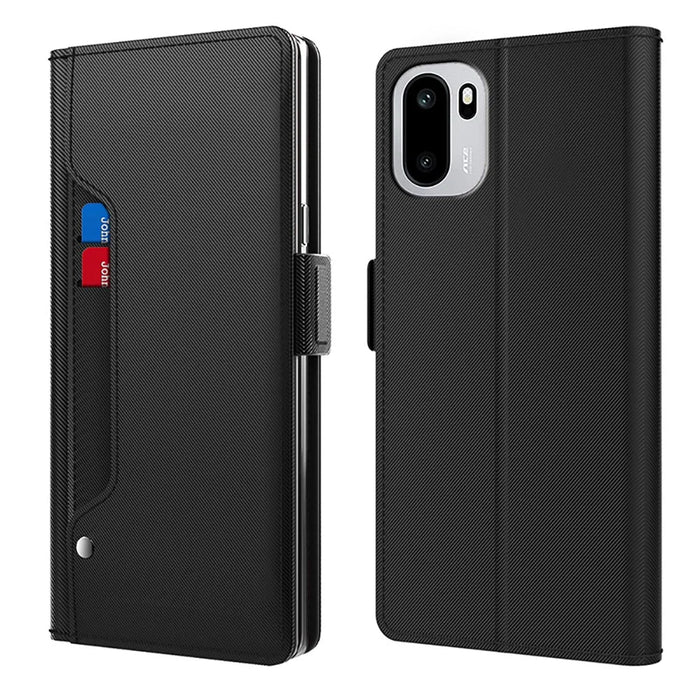 For OnePlus 15R 5G Case PU+TPU Magnetic Flip Phone Cover with Stand - Black - 1