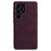 For Samsung Galaxy S26 Ultra Magnetic Case Synthetic Fiber PU Leather PC Phone Back Cover - Purple - 1