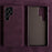 For Samsung Galaxy S26 Ultra Magnetic Case Synthetic Fiber PU Leather PC Phone Back Cover - Purple - 2