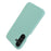 For Samsung Galaxy A36 5G Magnetic Case Litchi Texture Genuine Cow Leather + PC Shockproof Phone Back Cover - Mint Green - 5