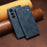 For Samsung Galaxy A37 5G Case Crazy Horse Texture Waxy Leather Wallet Stand Phone Cover - Blue - 7