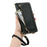 ESEBLE E11 For Samsung Galaxy A37 5G Case Zipper Pocket Litchi Texture Leather Phone Cover with Mirror and Wrist Strap - Black - 4