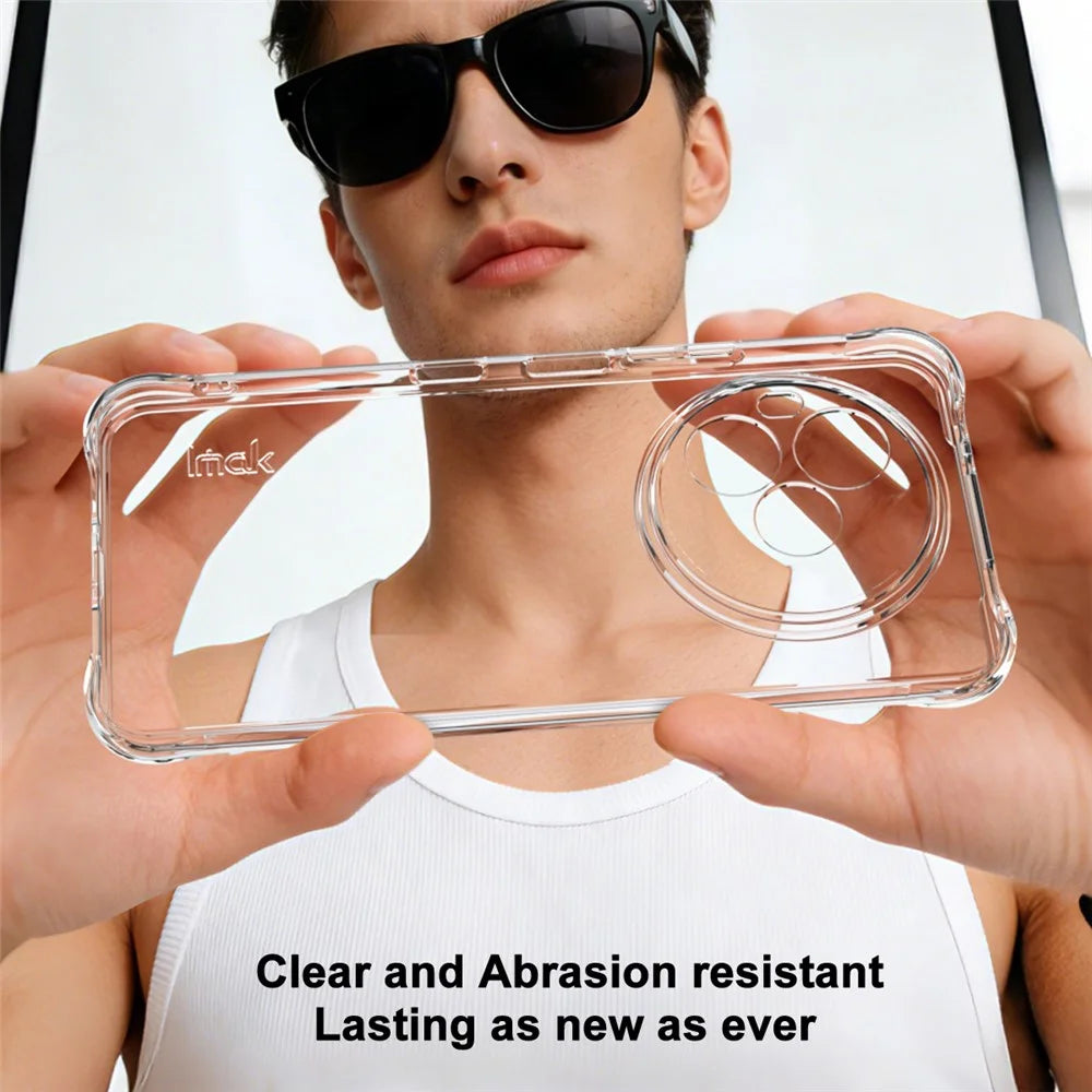 IMAK For TCL NxtPaper 60 Ultra 5G Case TPU Phone Cover Airbag Shockproof Protection - Transparent - 3