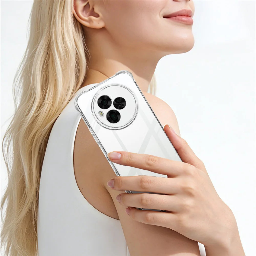 IMAK For TCL NxtPaper 60 Ultra 5G Case TPU Phone Cover Airbag Shockproof Protection - Transparent - 4