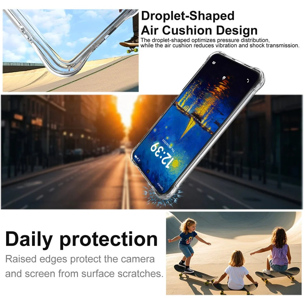 IMAK For TCL NxtPaper 60 Ultra 5G Case TPU Phone Cover Airbag Shockproof Protection - Transparent - 5