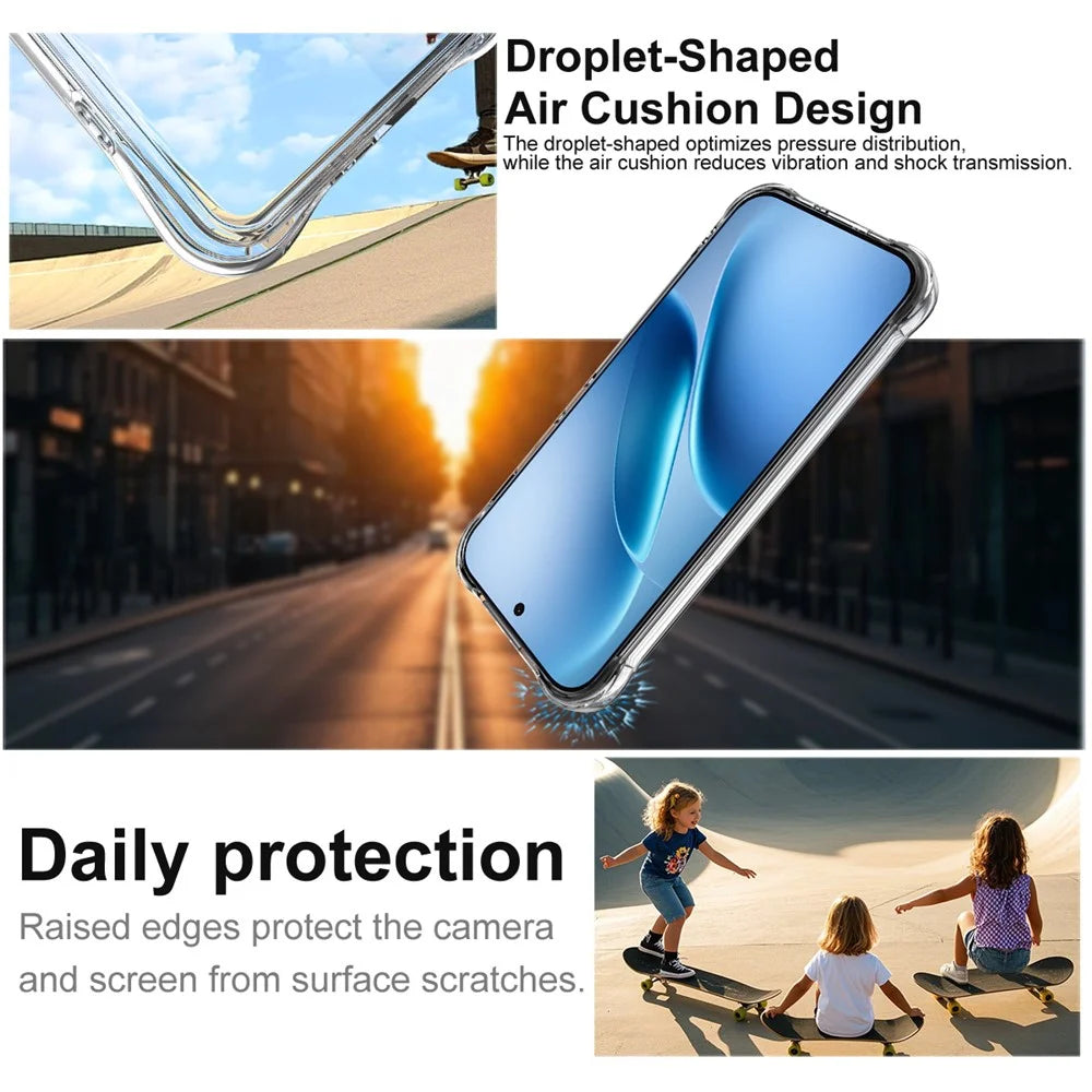 IMAK For vivo iQOO Z11 Turbo 5G Case TPU Phone Cover Airbag Shockproof Protection - Transparent - 5