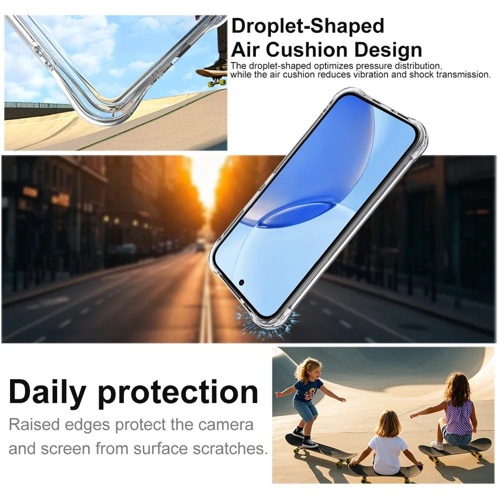 IMAK For Realme 16 Pro 5G Case TPU Phone Cover Airbag Shockproof Protection - Transparent - 5