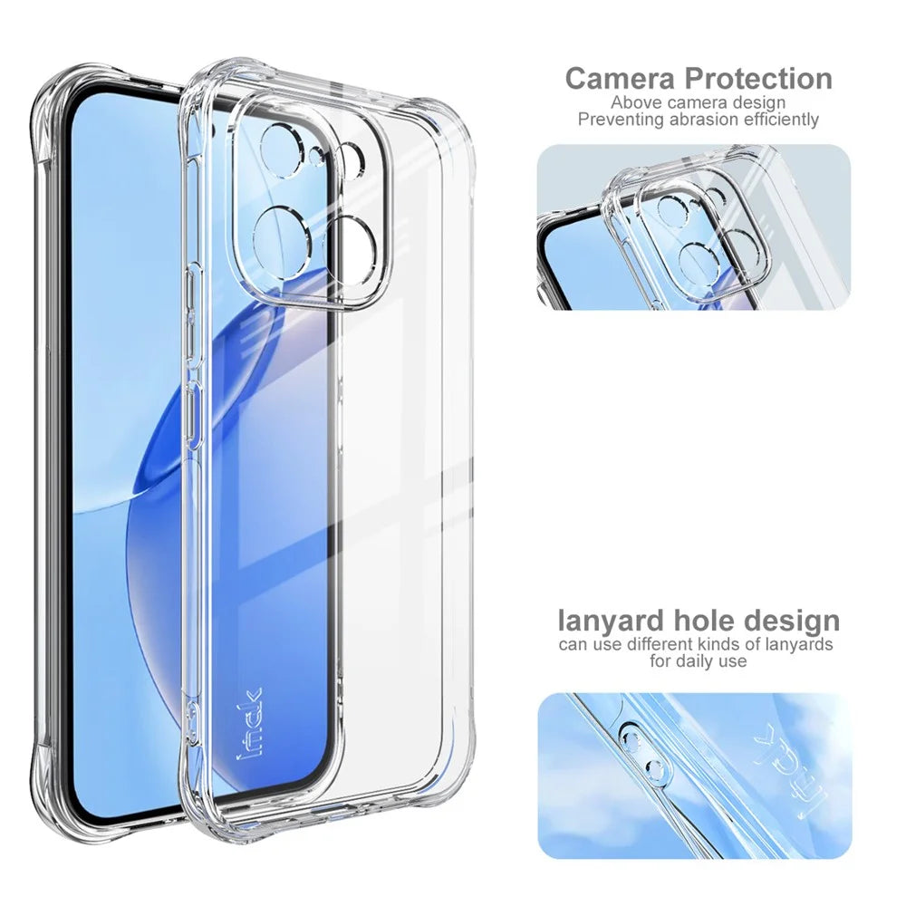 IMAK For Realme 16 Pro 5G Case TPU Phone Cover Airbag Shockproof Protection - Transparent - 6