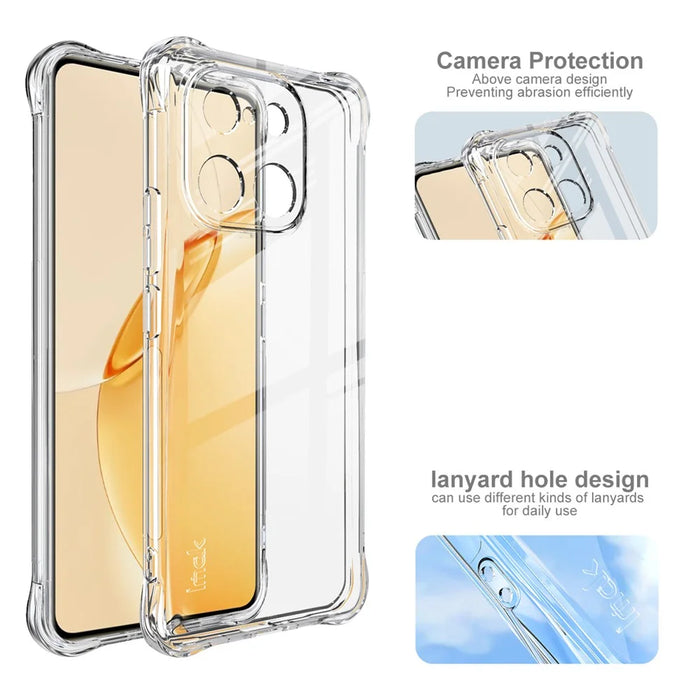 IMAK For Realme 16 Pro+ 5G Case TPU Phone Cover Airbag Shockproof Protection - Transparent - 6