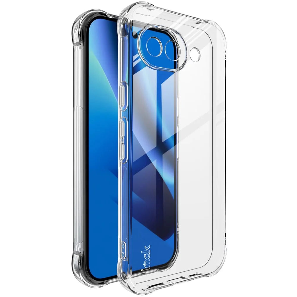 IMAK For Google Pixel 10a Case TPU Phone Cover Airbag Shockproof Protection - Transparent - 1