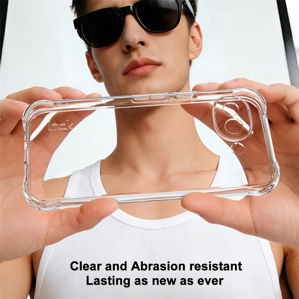 IMAK For Google Pixel 10a Case TPU Phone Cover Airbag Shockproof Protection - Transparent - 4