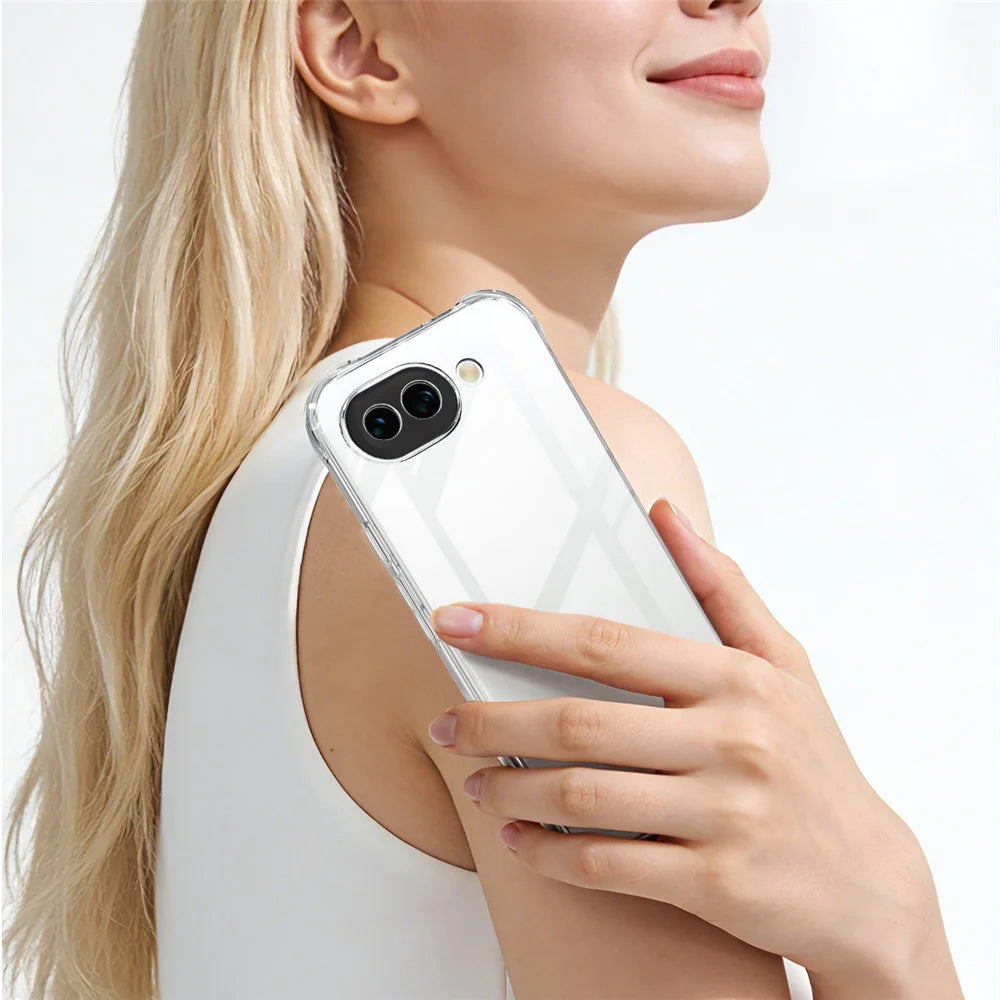 IMAK For Google Pixel 10a Case TPU Phone Cover Airbag Shockproof Protection - Transparent - 5