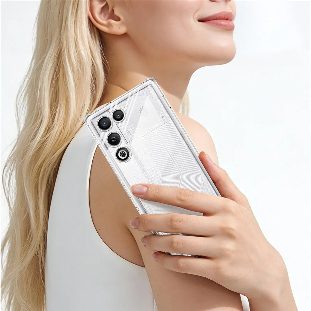 IMAK For ZTE nubia RedMagic 11 Air 5G Case TPU Phone Cover Airbag Shockproof Protection - Transparent - 4