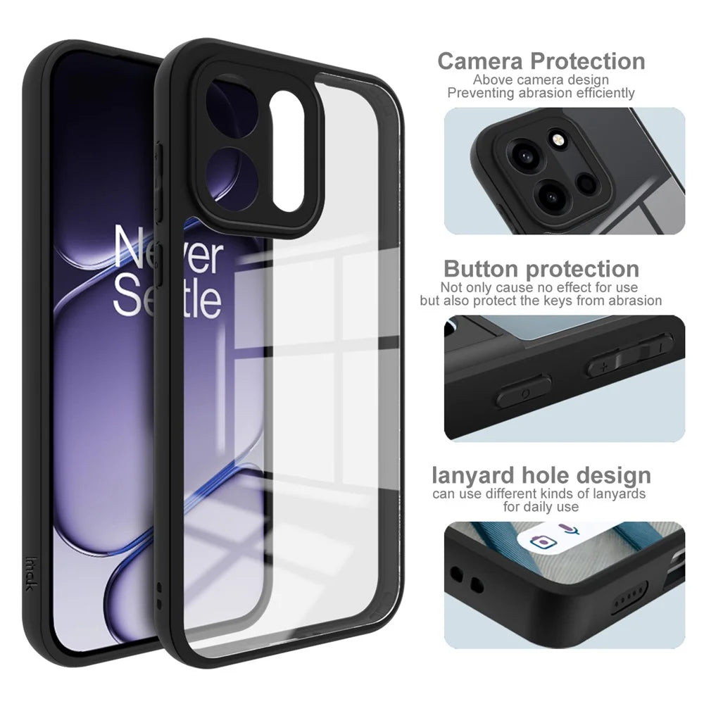 IMAK UX-9A Series For OnePlus Turbo 6 5G Case TPU PC Phone Cover Reinforced Corners - Transparent - 5