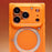 WAKCAS For iPhone 17 Pro Magnetic Phone Case Screw-style Matte TPU Cover Compatible with MagSafe - Orange - 6