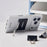 WAKCAS For iPhone 17 Pro Case Metal Binder Clip Kickstand Matte TPU Square Phone Cover - Silver - 3