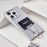 WAKCAS For iPhone 16 Pro Max Case Metal Binder Clip Kickstand Matte TPU Square Phone Cover - Silver - 2