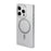 WAKCAS For iPhone 16 Pro Magnetic Case Matte Electroplated TPU Square Phone Cover Compatible with MagSafe - Silver - 1