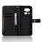 For Realme 16 Pro 5G Leather Wallet Case with Strap Diamond Texture Phone Cover - Black - 5