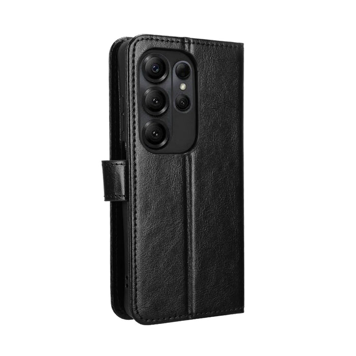 For Doogee Note 56X PU Leather Case with Strap Crazy Horse Texture Phone Wallet Cover - Black - 7