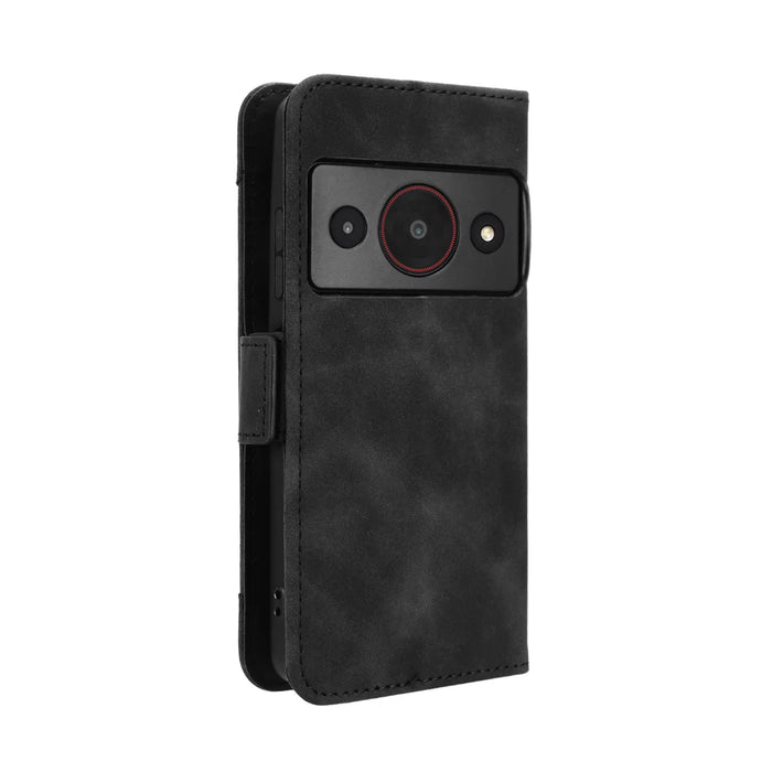 For ZTE Blade A75 Pro 5G Leather Case Phone Wallet Cover with Multiple Card Slots - Black - 7
