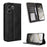 For OnePlus Nord CE6 5G / Turbo 6V 5G Leather Case Wallet Stand Retro Texture Phone Cover - Black - 1