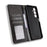 For ZTE nubia V80 Max 4G Leather Case Wallet Stand Retro Texture Phone Cover - Black - 5