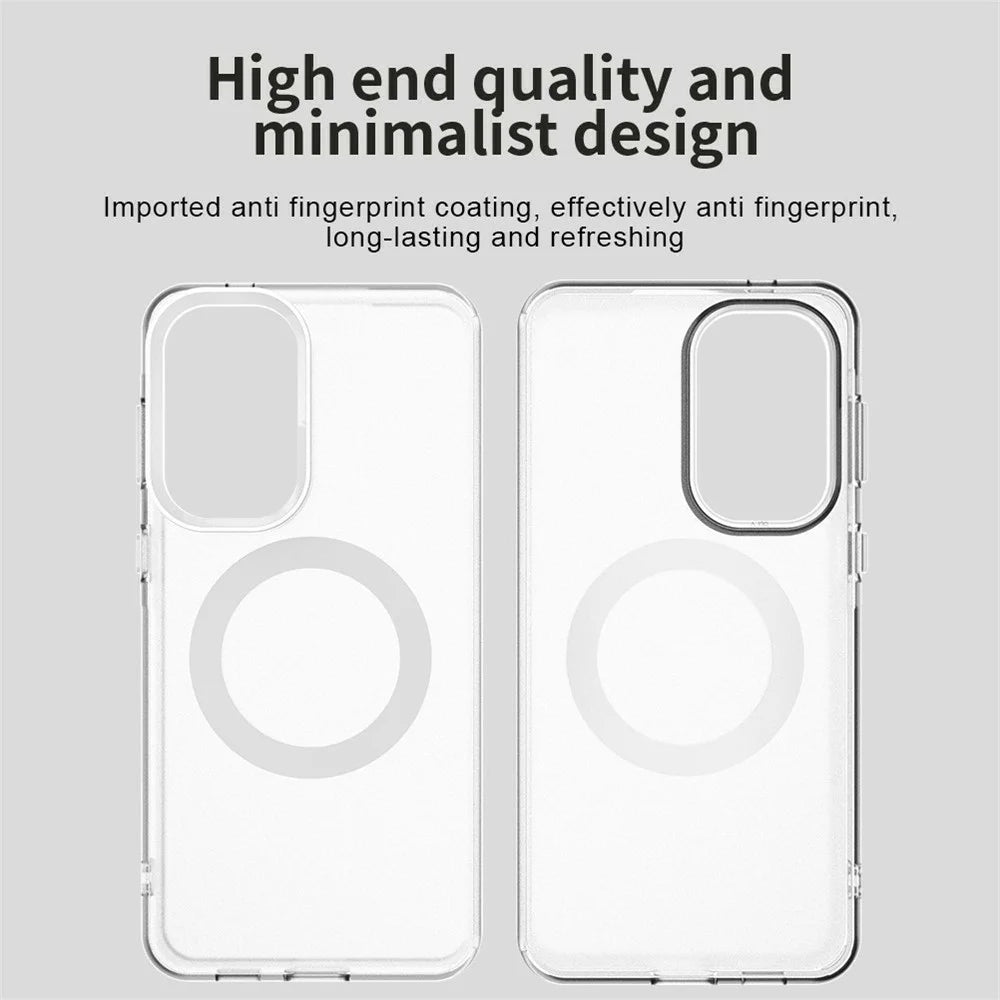 For Samsung Galaxy A57 5G Magnetic Case Anti Drop Hybrid Phone Back Cover - White - 3