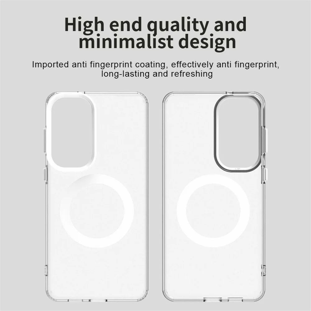For Samsung Galaxy S26+ Magnetic Case Anti Drop Hybrid Phone Back Cover - Silver - 3