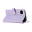 Phone Case For Google Pixel 10a Multi Card Slots Zipper Rhombus Leather Cover with Wrist Strap - Purple - 5