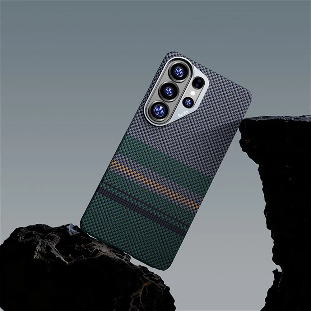 BENKS C1 For Samsung Galaxy S26 Ultra Magnetic Case Aramid Fiber Aurora Flow Woven Phone Cover - 4