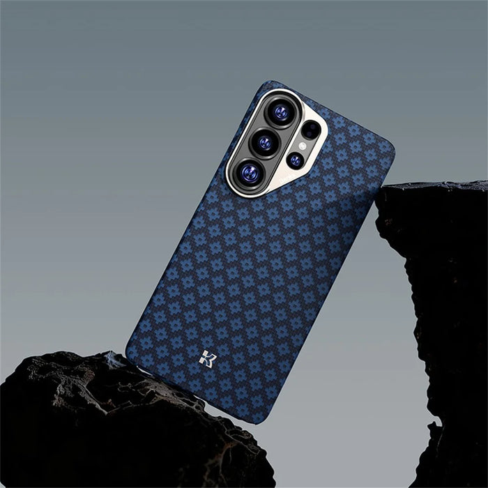 BENKS For Samsung Galaxy S26 Ultra Magnetic Case Aramid Fiber Phone Cover - Blue - 2