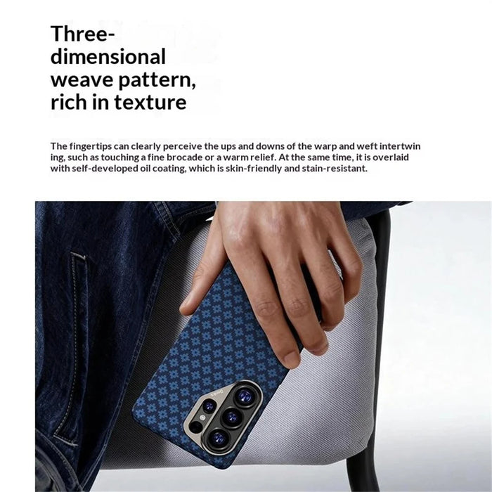 BENKS For Samsung Galaxy S26 Ultra Magnetic Case Aramid Fiber Phone Cover - Blue - 5