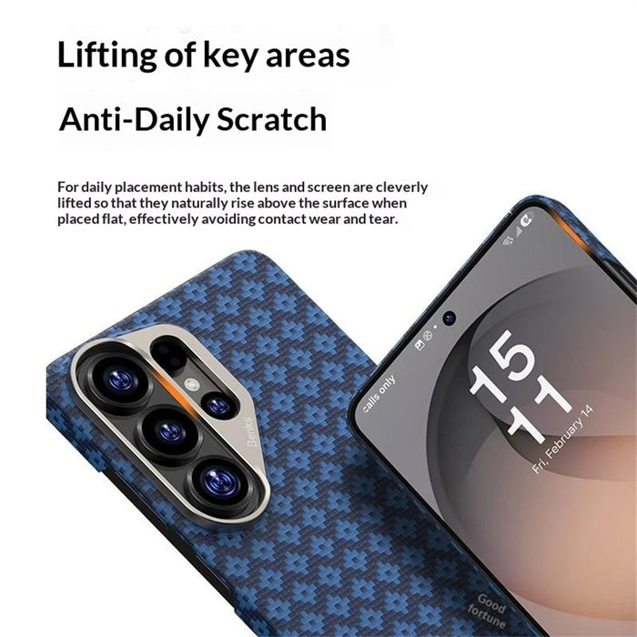 BENKS For Samsung Galaxy S26 Ultra Magnetic Case Aramid Fiber Phone Cover - Blue - 7