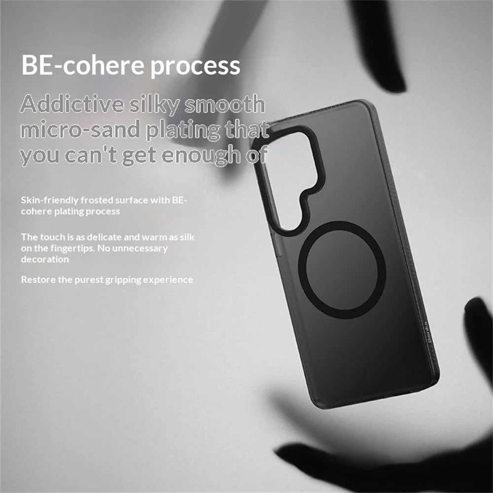 BENKS For Samsung Galaxy S26 Ultra Magnetic Case PC + TPU Matte Phone Cover - Black - 2